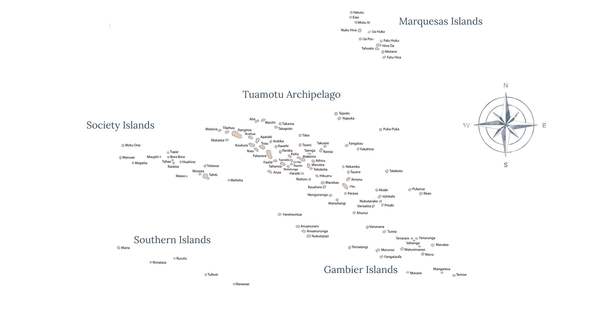 Map - French Polynesia