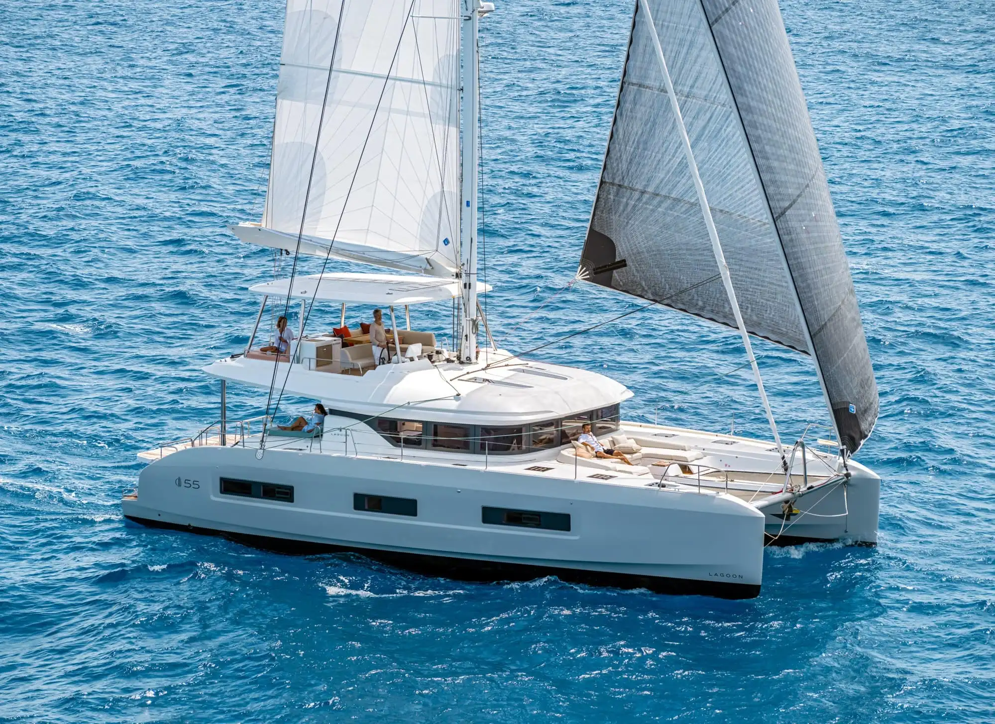 Lagoon 55 sailing catamaran